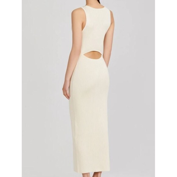 Significant Other Sofia Knit Maxi Dress Cream Retail $249 Womens NWT Size 4 - Picture 3 of 4